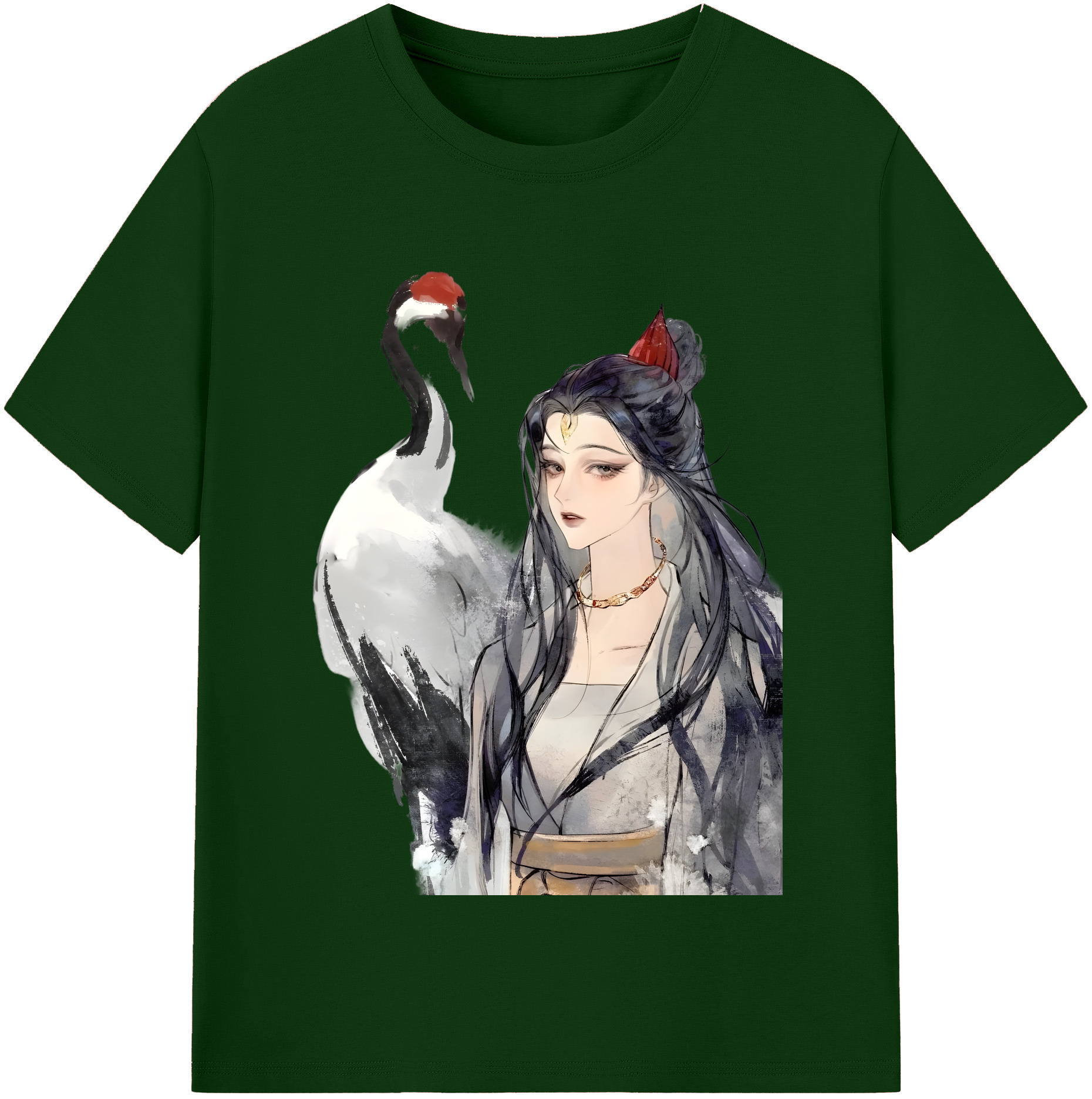 （画像用） Ne Zha 2 ナタ 魔童の大暴れ 綿100％半袖Tシャツ（フロントプリント）